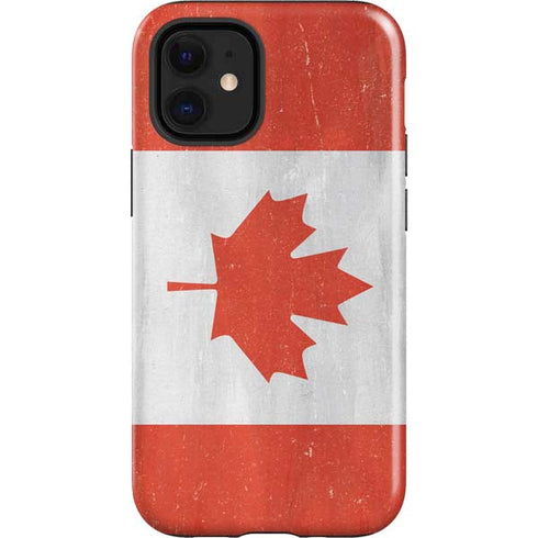Canada Flag Distressed iPhone 12 Mini Impact Case